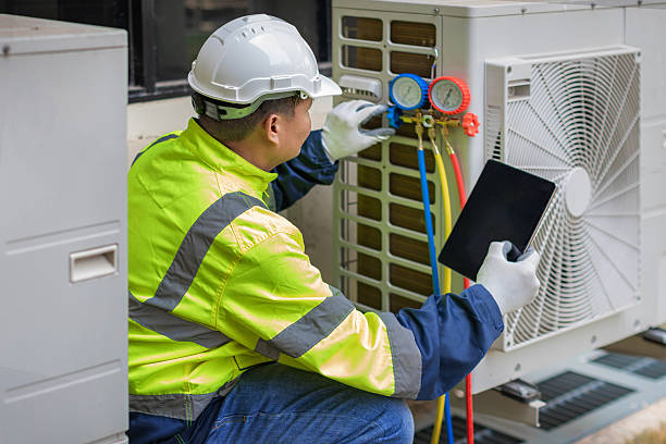 Professional Hvac technician working in Yukon, PA